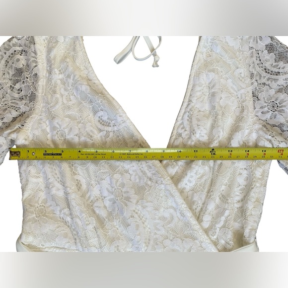 Francesca's Lace Romper Size L - Picture 6 of 12